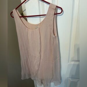 Elegant Blush Sleeveless Top